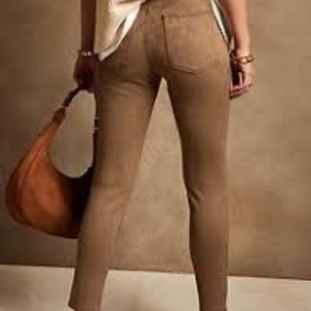 BR Vegan Suede Skinny Jeans